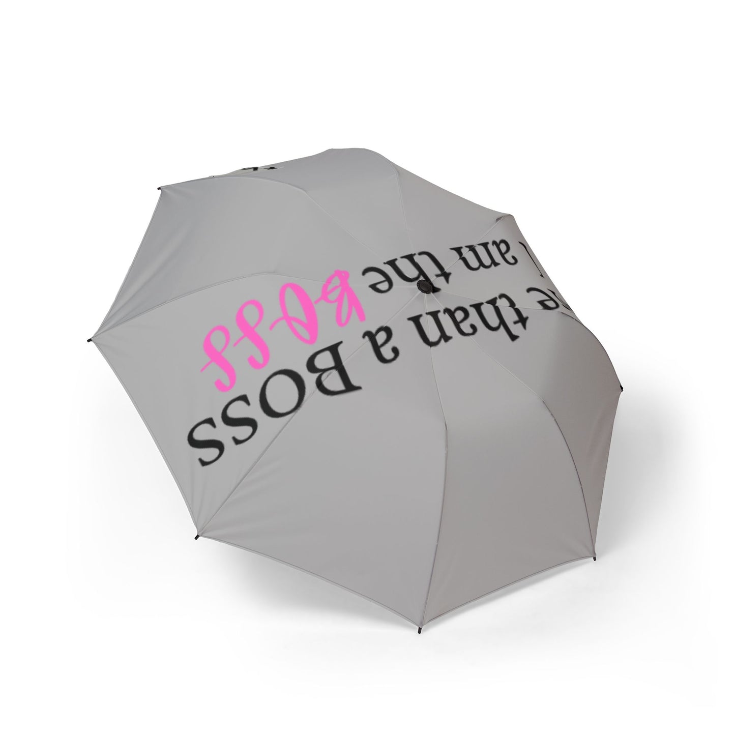 Foldable Umbrella — “More Than a Boss, I am the BOSS” Rain Umbrella (Semi‑Automatic)