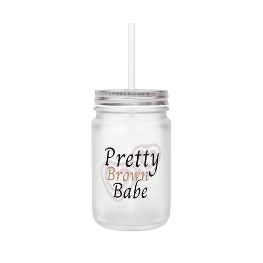 Brown Babe Mason Jar